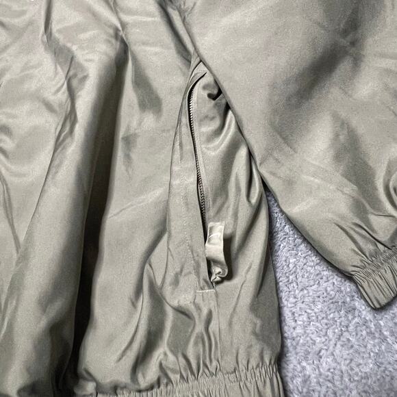 Nike Lab Solo Swoosh Satin Bomber Jacket Mens XXL Dn1266 Tan - Picture 3 of 9